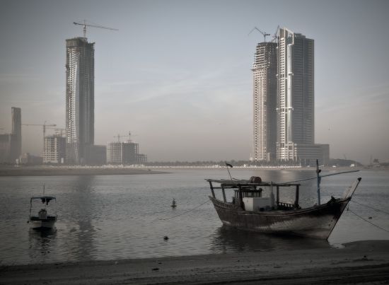 Záliv v Sharjah.